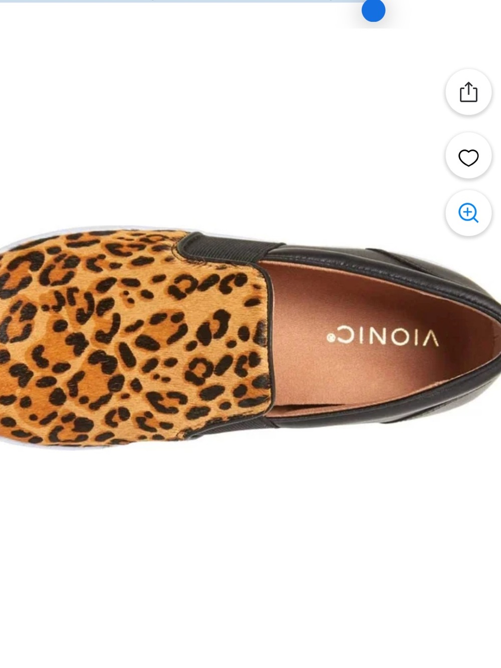 Vionic Demetra Slip On Sneaker Tan Pony Hair Leopard Size 8 - Picture 2 of 11